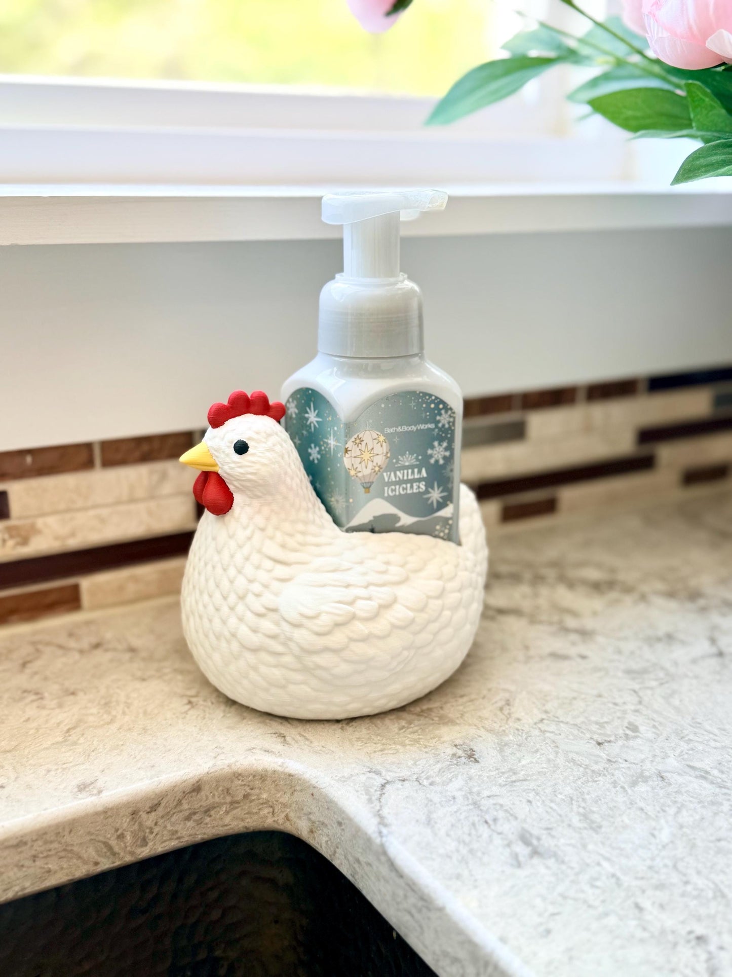 Chicken Soap Bottle Holder BBW 3D Printer file | STL 3MF | Commercial Use | Multi-Color 3MF | STL File
