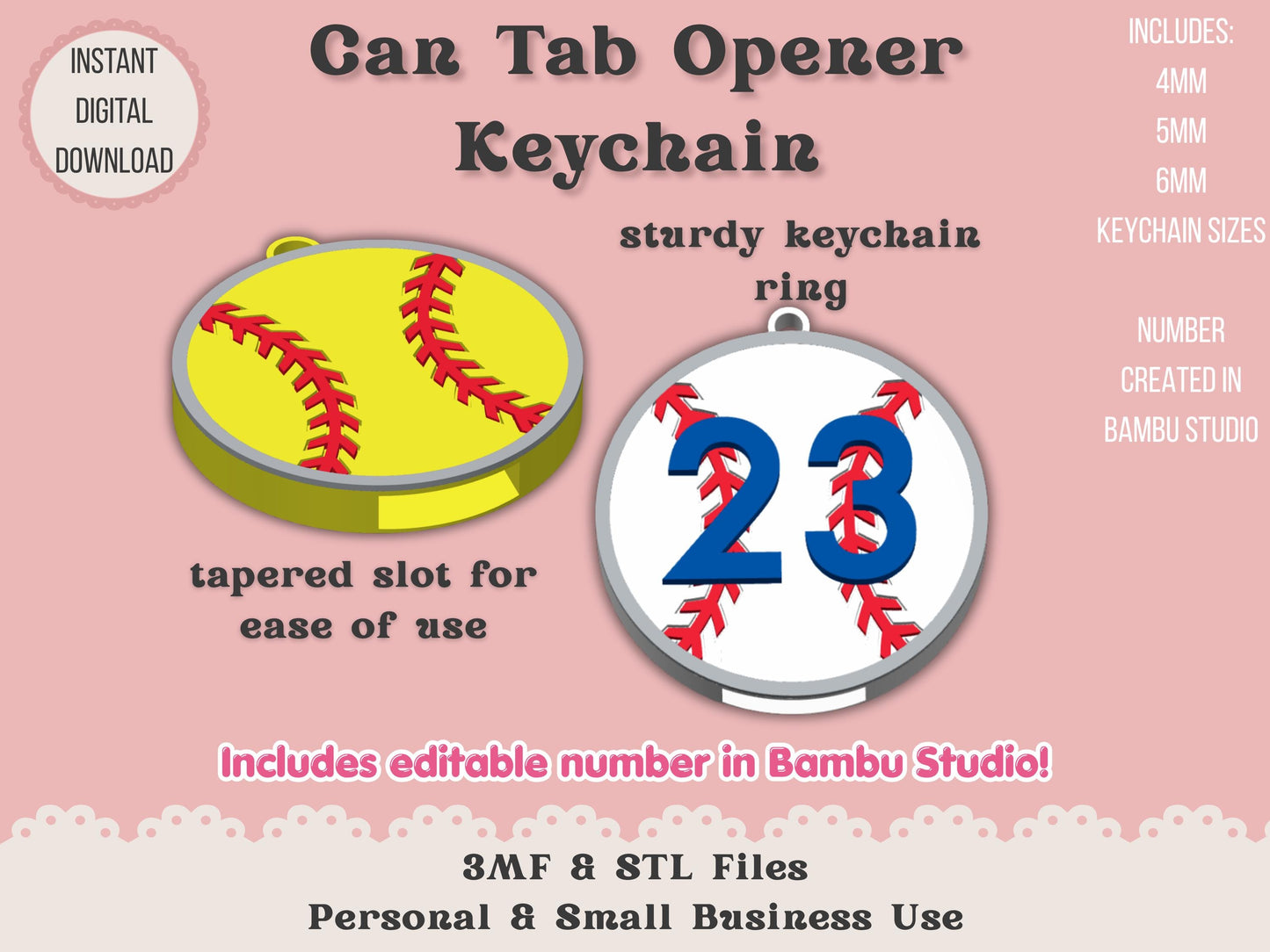 Baseball Softball with Number