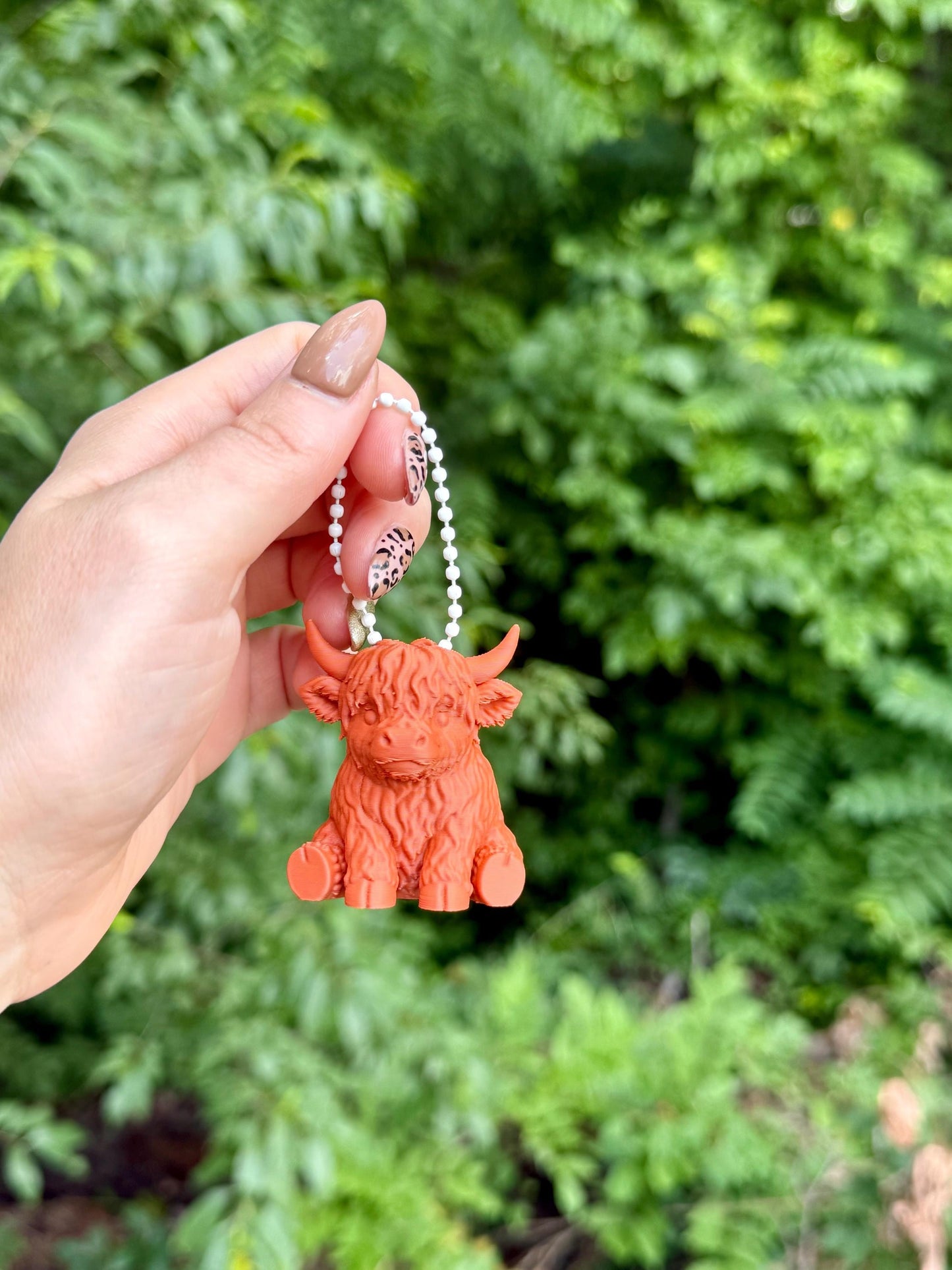 Highland Cow Keychain - Digital File