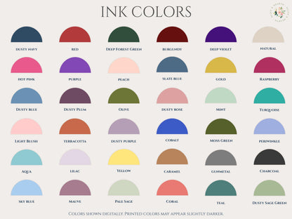 Personalized Floral Notepad | 5x7 Custom Notepad | Sage Green Toile Flowers