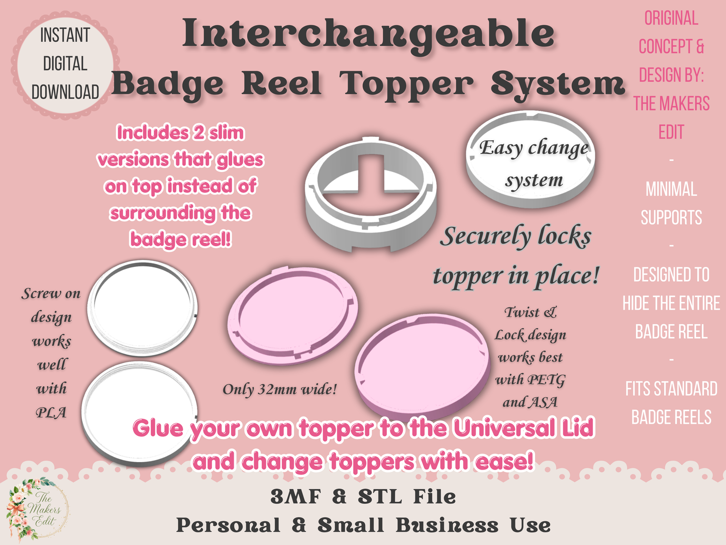 Interchangeable Badge Reel System