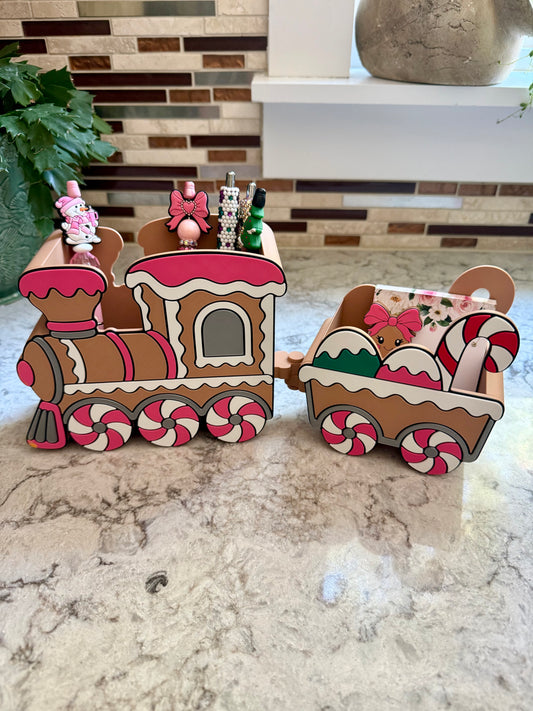 Gingerbread Train Pen  & Accessories Holder