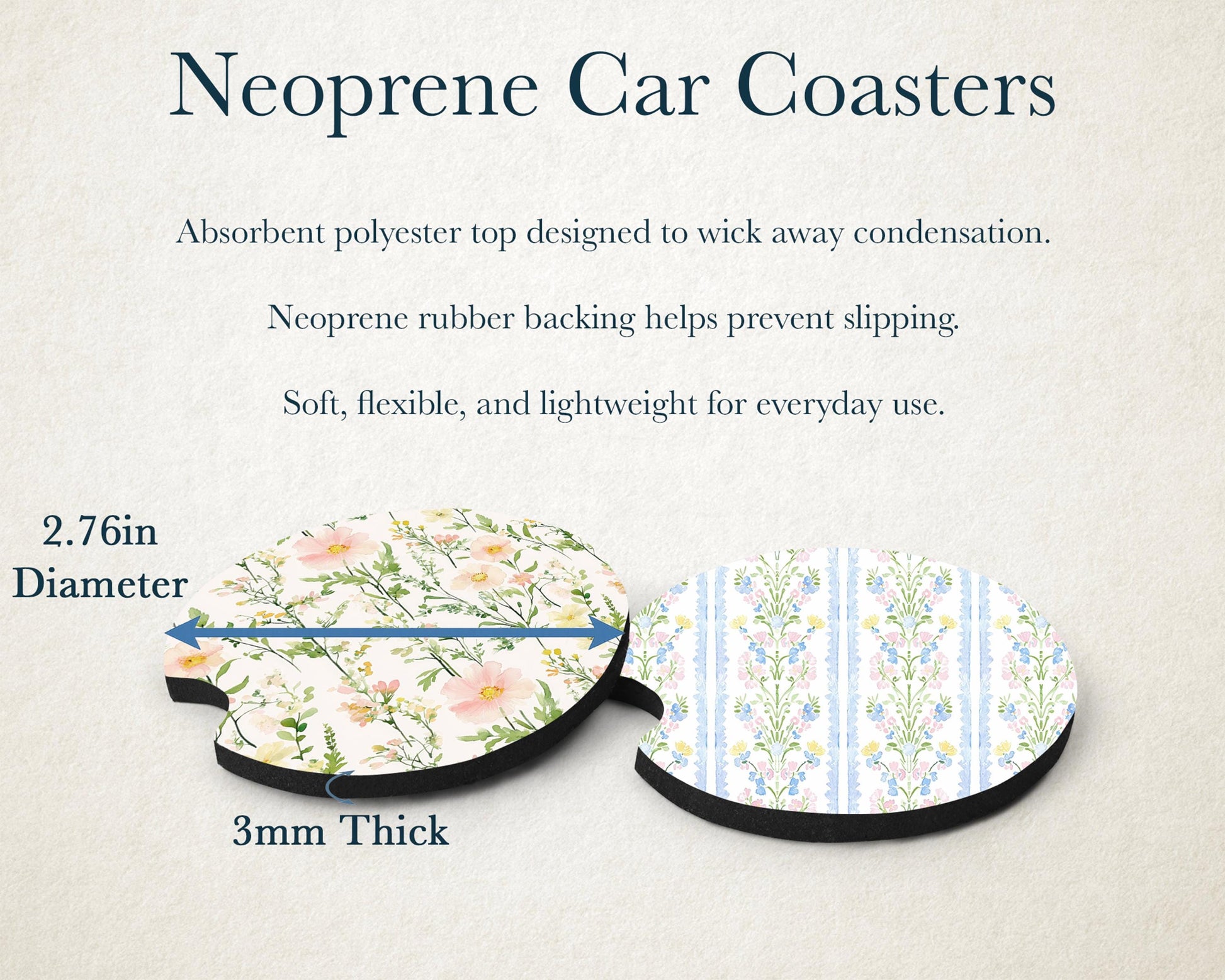 Personalized Car Accessories Set | Front License Plate, License Plate Frame, and Coasters | Mother's Day Gift Idea