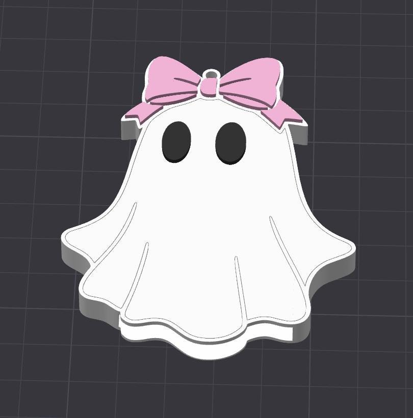 Tab Can Opener | Ghost | Bow Keychain