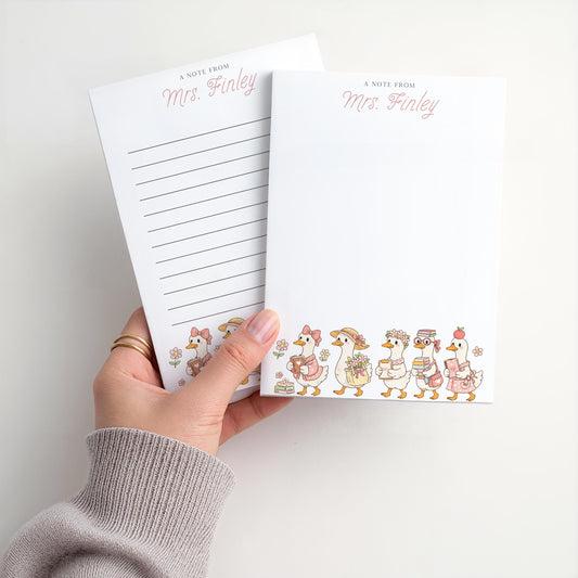 Personalized Teacher Notepad | Teacher Goose | Teacher Appreciation Gift