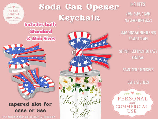 Patriotic American Flag Coquette Bow