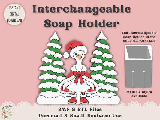 Soap Holder - Interchangeable Top 3D Printer File | Winter Goose STL 3MF