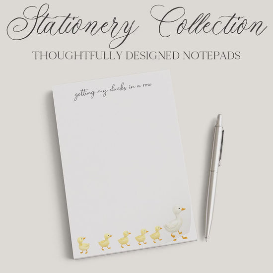 Duck Themed Notepad | Ducks in a Row | Mother's Day Gift Idea