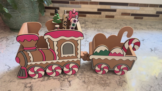 Gingerbread Train Pen  & Accessories Holder